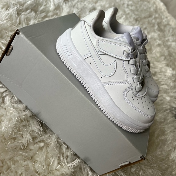 Nike Air Force 1 Classic White Sneakers - Picture 1 of 6